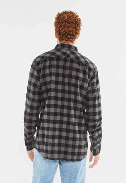 Рубашка Harley Vintage, цвет Grey Check МОДЕЛЬ 3