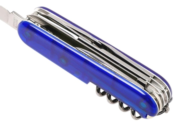 Нож перочинный Victorinox Huntsman полупрозрачный синий 6