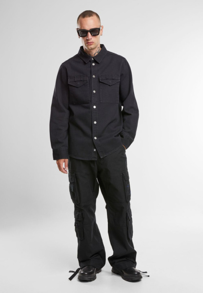 Рубашка Heavy Twill Brandit, цвет Black модель