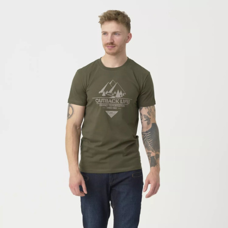 Футболка Outback Life Helikon, цвет Taiga Green мод