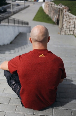 Футболка Travel Advice Russian Luck Helikon, цвет RedBlack Melange фотосет 6