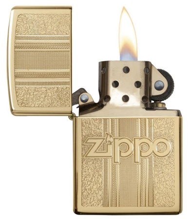 Зажигалка Zippo Classic, цвет золотистый 2