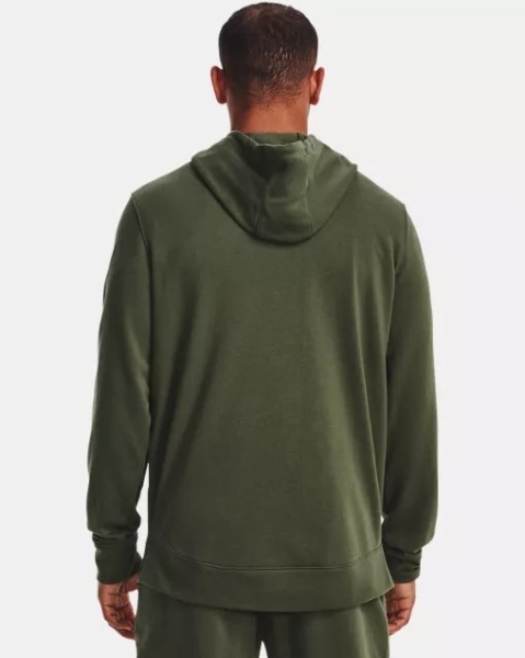 Толстовка Rival Terry LC FZ Under Armour, цвет Green 2