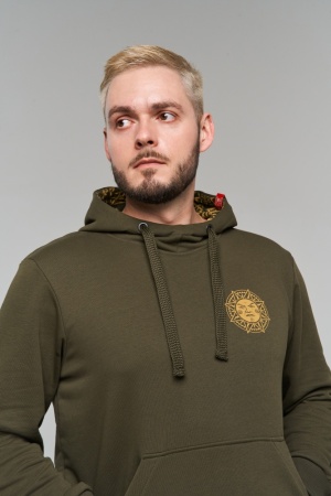 Худи Варгградъ «Солнце за нас-2», цвет хаки жёлтый бн 6