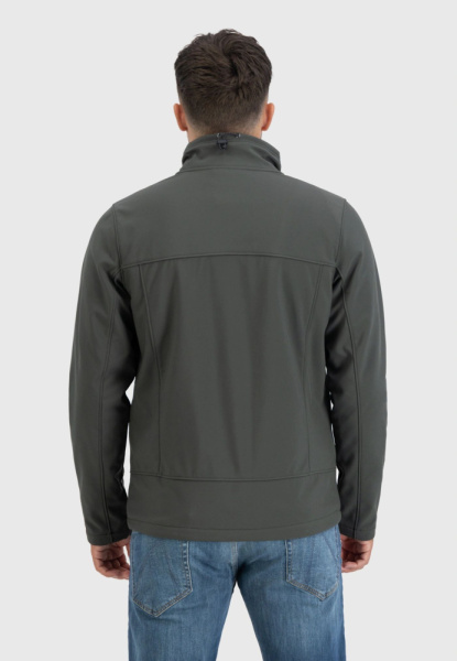 Куртка RENZO Softshell Vintage, цвет Dark Olive МОДЕЛЬ 2
