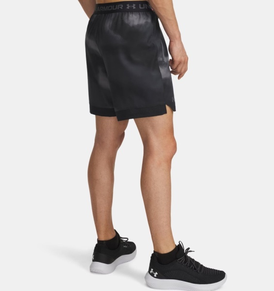 Шорты M Vanish Woven 6in Prnt Under Armour, цвет Black Grey 2