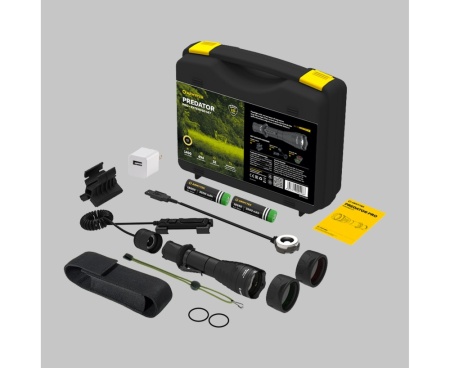 Фонарь Armytek Predator Pro Extended Set (Набор), теплый свет, аккумулятор