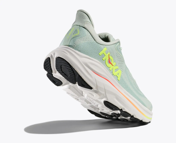 Кроссовки W Clifton 10 HOKA, цвет Sea Glass Neon Flame 4