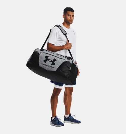 Сумка Undeniable Duffle 5.0 LG Under Armour, цвет Pitch Gray Medium Heather Black (101л) 7