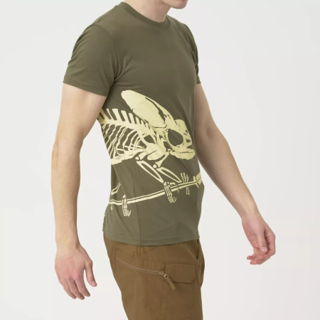 Футболка Full Body Skeleton Helikon, цвет Olive Green мод 3