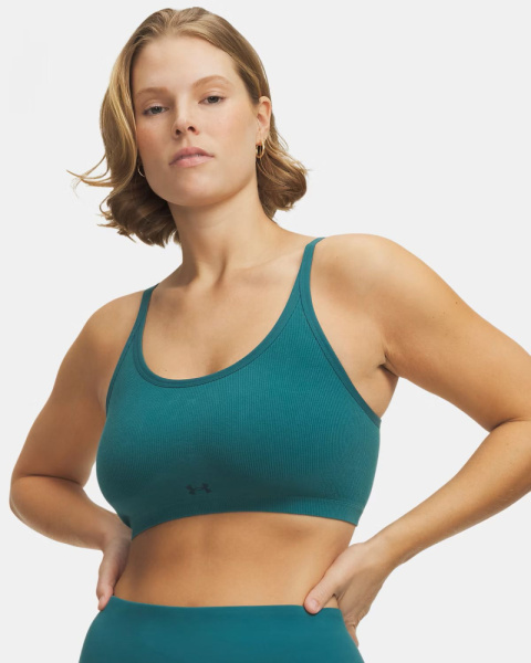 Топ W Seamless Cotton Low Under Armour, цвет Rack Green Arden Green 7