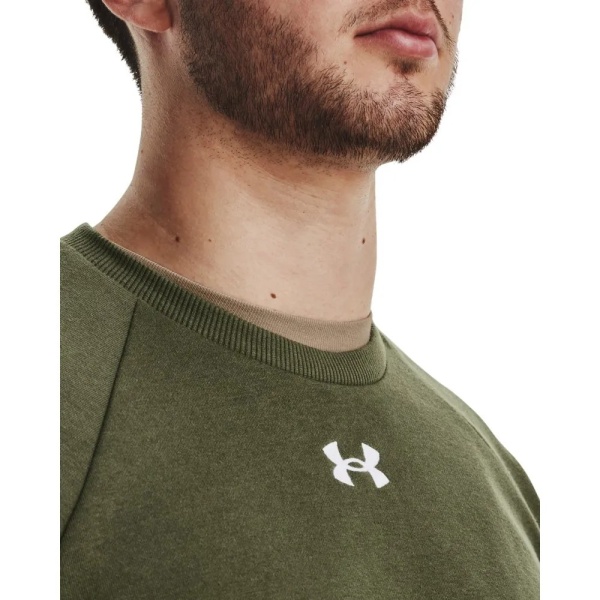 Толстовка Rival Fleece Crew Under Armour, цвет Green 3