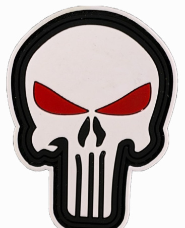 Punisher на белом фоне