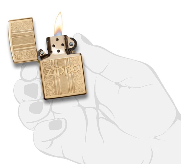 Зажигалка Zippo Classic, цвет золотистый 3