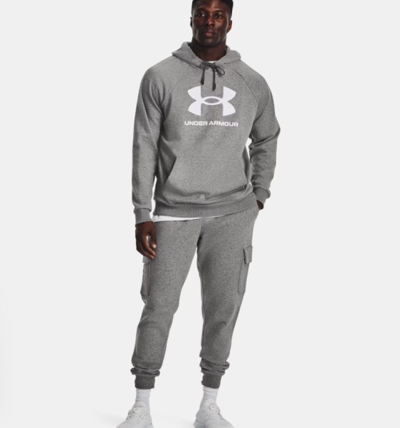 Толстовка Rival Fleece Logo Under Armour, цвет Grey 1379758-025 3