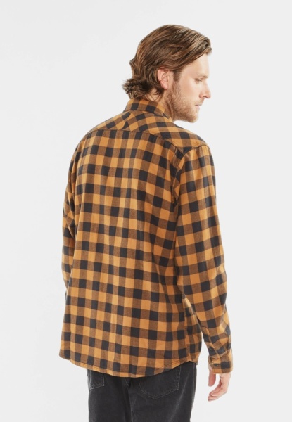 Рубашка Harley Vintage, цвет Yellow Check МОДЕЛЬ 2