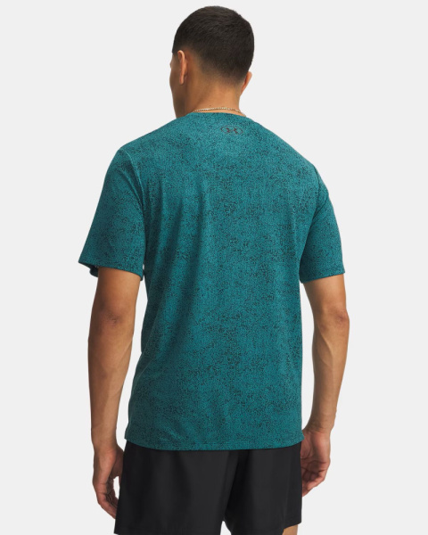 Футболка M Tech Pixelate Under Armour, цвет Rack Green Black 2