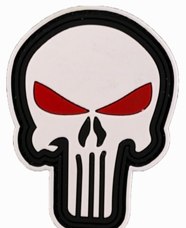 Punisher на белом фоне