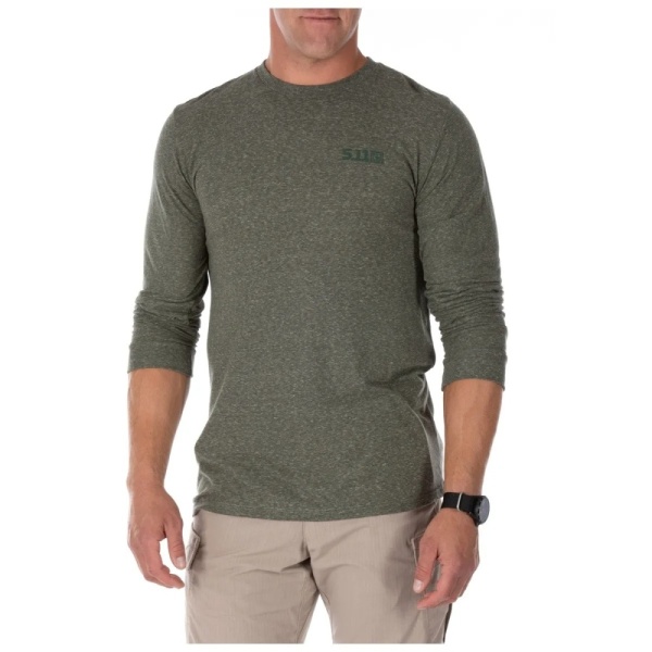 Лонгслив Triblend Legagy 5.11 Tactical, цвет Mlty Grn Htr 2