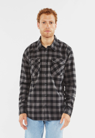 Рубашка Harley Vintage, цвет Grey Check МОДЕЛЬ