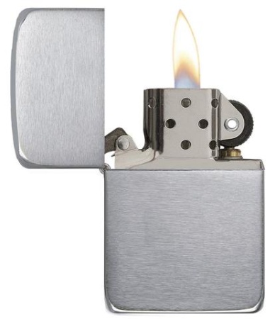 Зажигалка Zippo Replica, Brushed Chrome, цвет серебристый 2