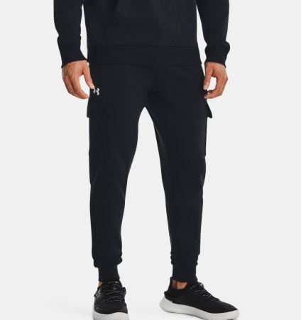 Брюки Rival Fleece Cargo Under Armour, цвет Black