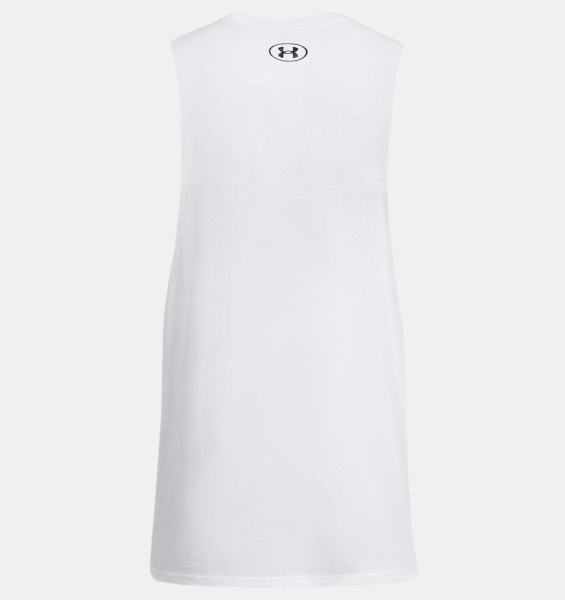 Майка M Left Chest Cut Off Under Armour, цвет White 7