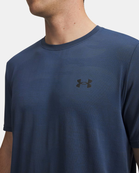 Футболка M Vanish Elite Smls Camo Under Armour, цвет Wham Blue Ultimate Black 3