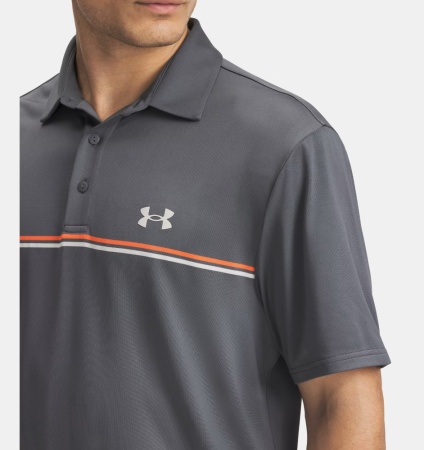 Поло Playoff 3.0 Stripe Under Armour, цвет Castlerock 3