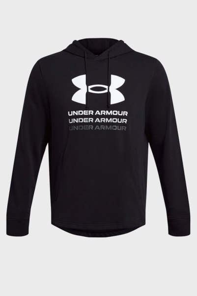 Толстовка Rival Terry Graphic Under Armour, цвет Black 3