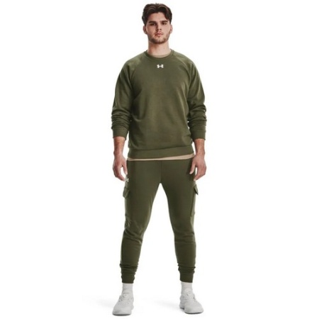 Толстовка Rival Fleece Crew Under Armour, цвет Green 4