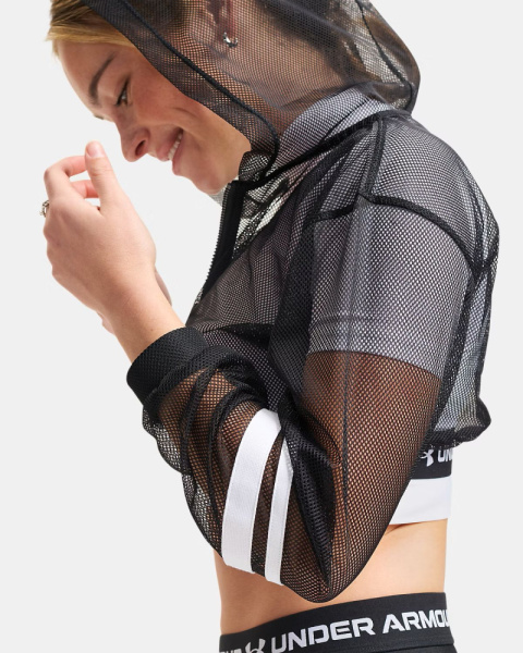 Кофта W HG Mesh FZ Under Armour, цвет Ultimate Black White 6