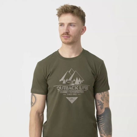 Футболка Outback Life Helikon, цвет Taiga Green мод 3