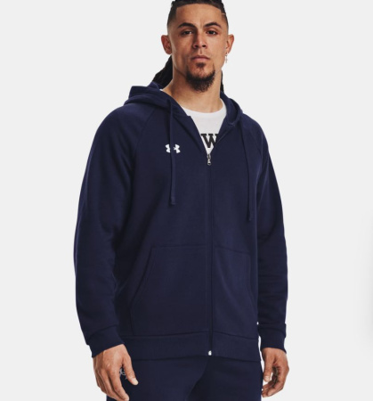 Толстовка Rival Fleece FZ Under Armour, цвет Blue