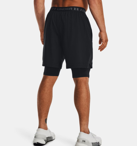 Шорты Vanish Woven 2in1 Under Armour, цвет Black 2
