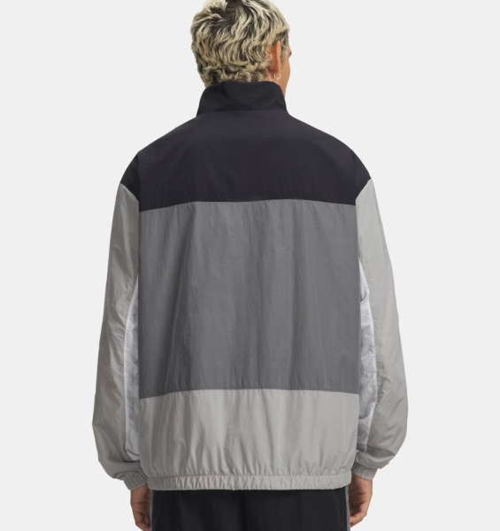 Ветровка M Icon Woven Track FZ UA, цвет Black Clay Green 2