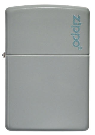 Зажигалка Zippo Classic, Flat Grey, серая, глянцевая 2