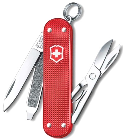 Нож-брелок Victorinox Classic SD Alox Colors, 5 функций Sweet Berry 2