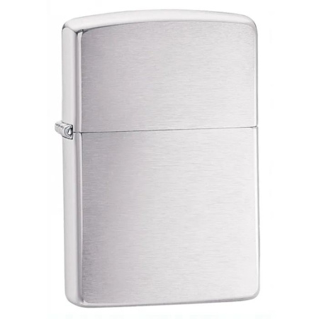 Зажигалка Zippo покрытие Brushed Chrome, цвет серебристый