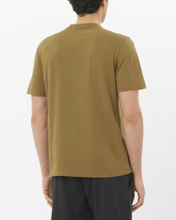 Футболка M Logo Salomon, цвет Brilliant Olive 2