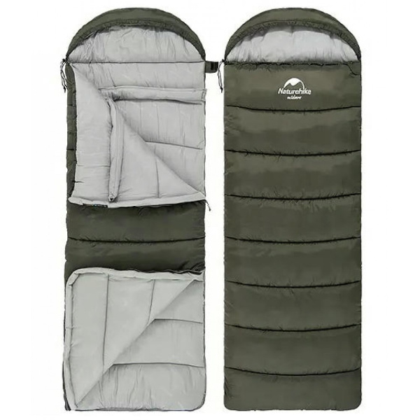 Спальный мешок Naturehike U150 220х75см, цвет зеленый 2