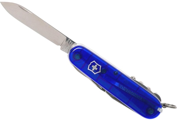 Нож перочинный Victorinox Huntsman полупрозрачный синий 5