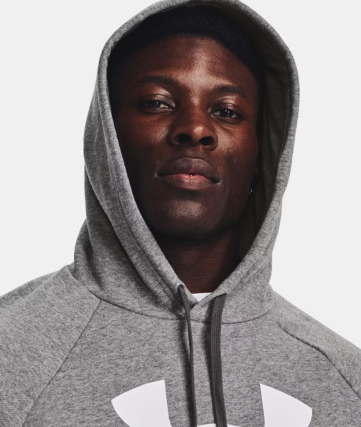 Толстовка Rival Fleece Logo Under Armour, цвет Grey 1379758-025 4
