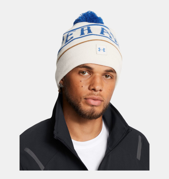 Шапка Halftime Pom Under Armour, цвет White Blue 2