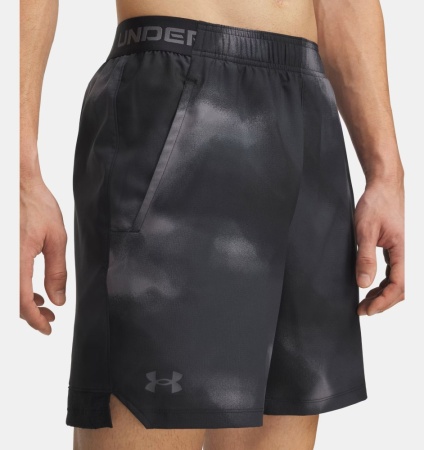 Шорты M Vanish Woven 6in Prnt Under Armour, цвет Black Grey 4