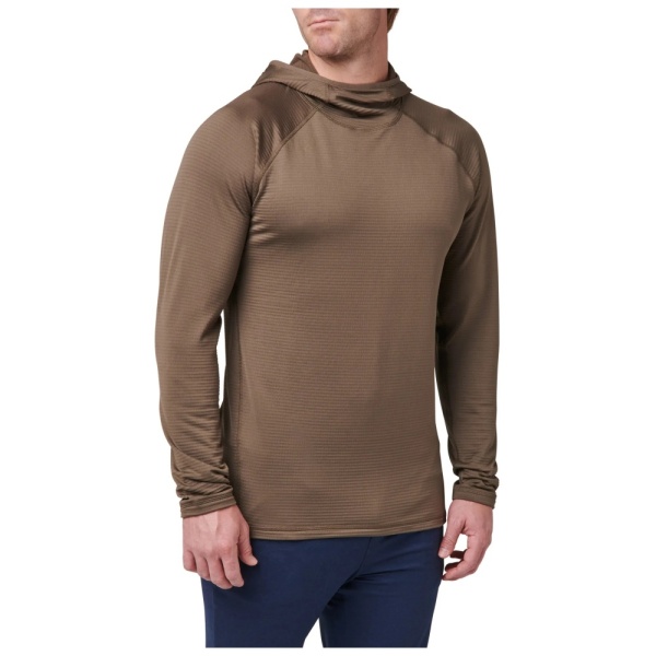 Пуловер Лонгслив Stratos LS Hoodie 5.11 Tactical, цвет Major Brown 2