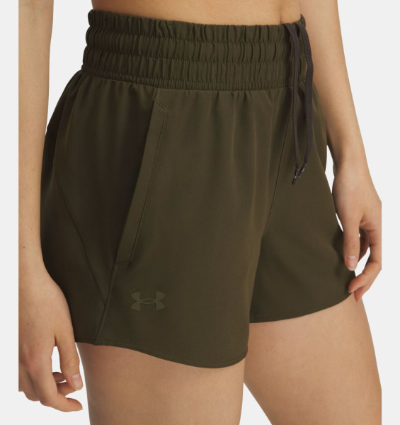 Шорты W Flex Woven 3in Under Armour, цвет Expedition Green 4