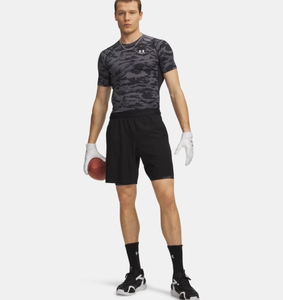 Шорты M HG Printed Lng Under Armour, цвет Black Castlerock 3