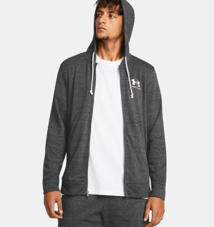 Толстовка Rival Terry LC FZ Under Armour, цвет Black