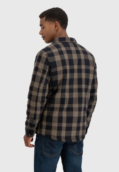 Куртка Sherpa Vintage, цвет Beige Check МОДЕЛЬ 2